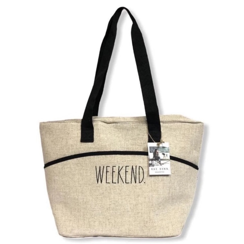 *SOLD ON Ⓜ️* Rae Dunn "WEEKEND" Insulated Cooler/Tote Bag, BNWT